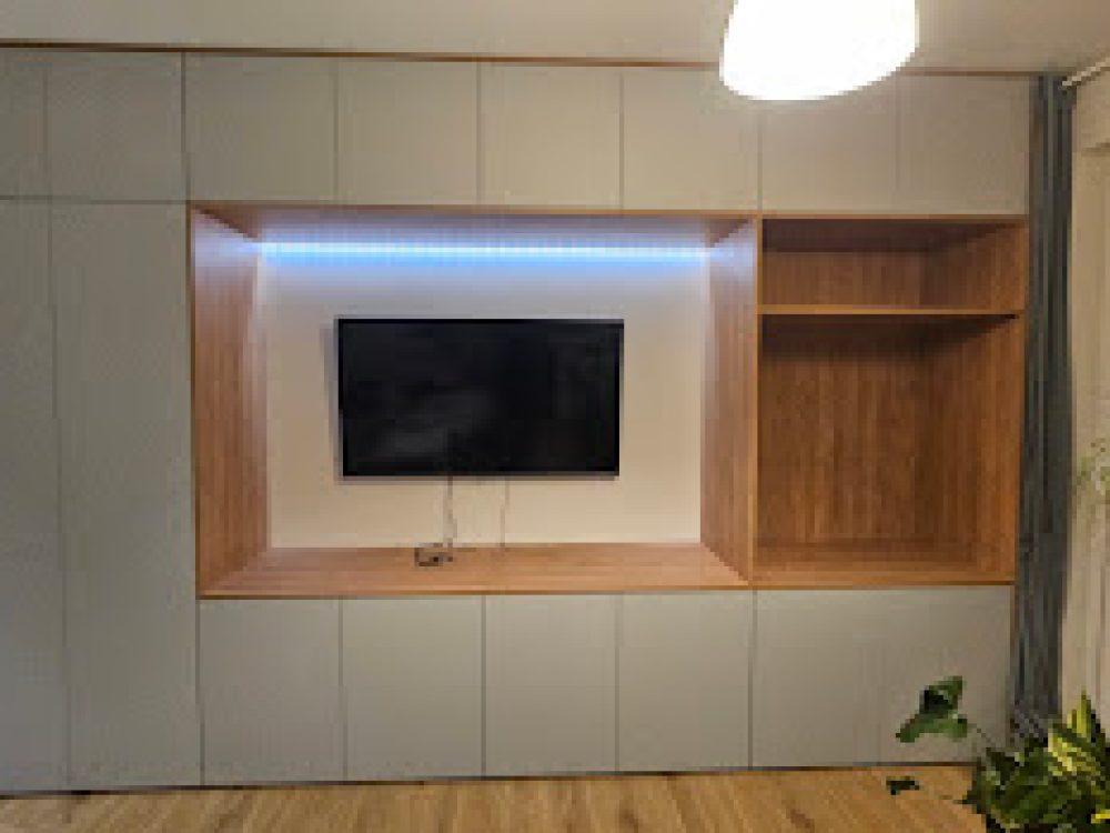Zabudowa telewizora Kraków Mebster meble na wymiar